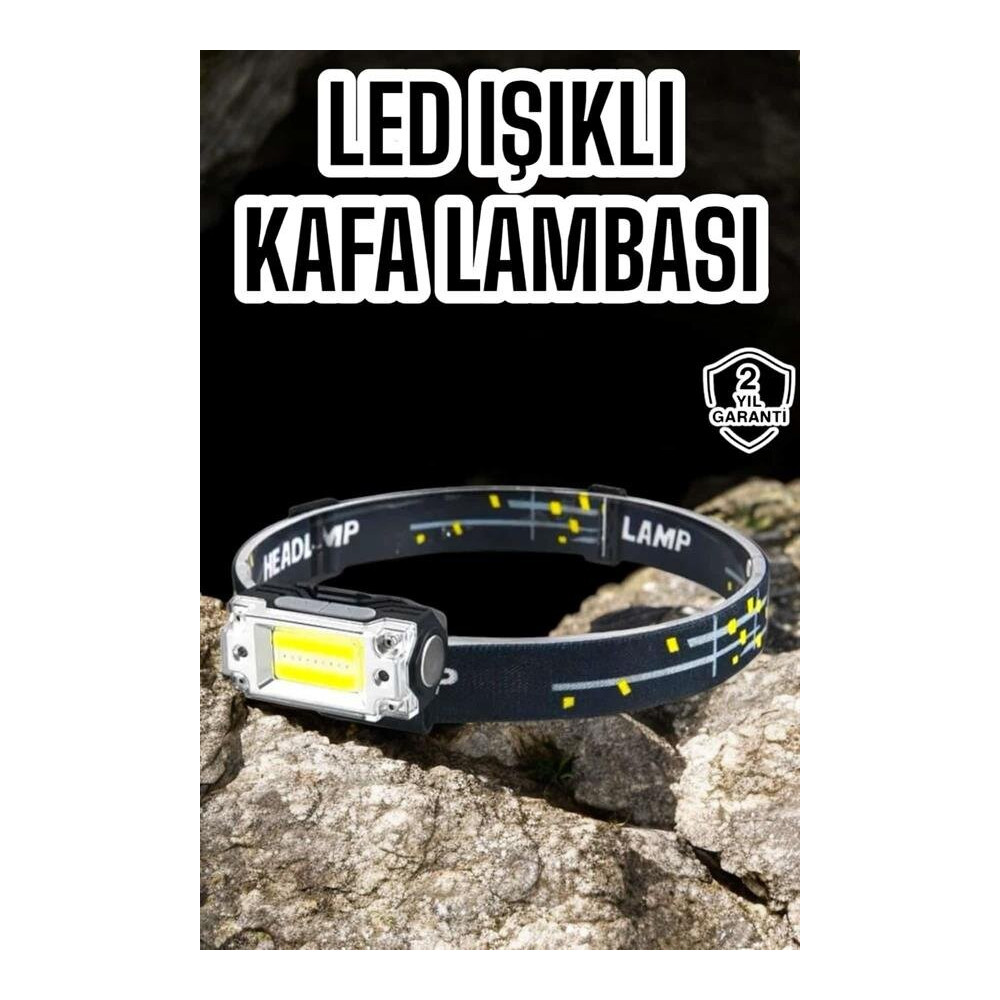 Kamp Feneri Balıkçı Feneri Başlıklı Suya Dayanıklı Kafa Lambası