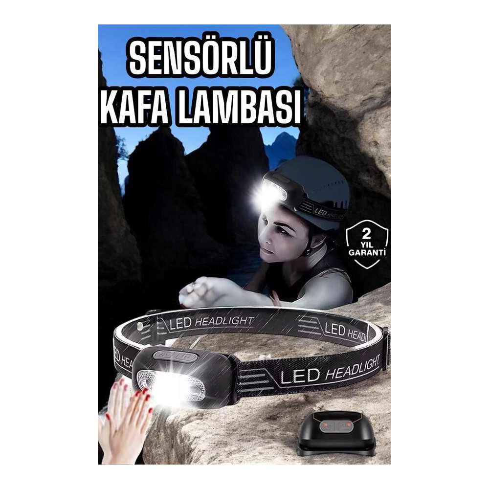 Kamp Lambası Led Işık Kafa Lambası Balıkçı Lambası Ayarlanabilir