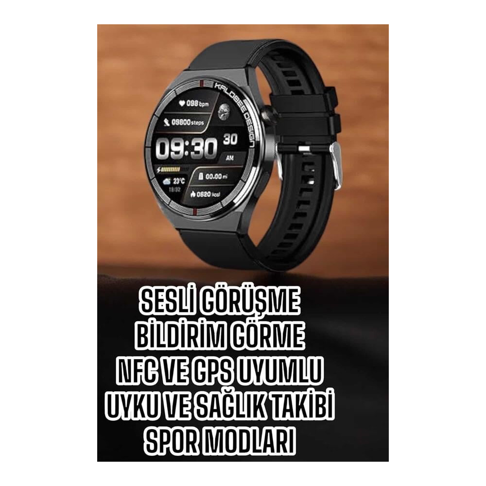 Akıllı Saat Bluetooth Bağlantılı Amoled Ekran Uyku ve Sağlık Takibi