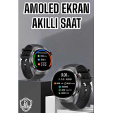 Akıllı Saat Bluetooth Bağlantılı Amoled Ekran Uyku ve Sağlık Takibi