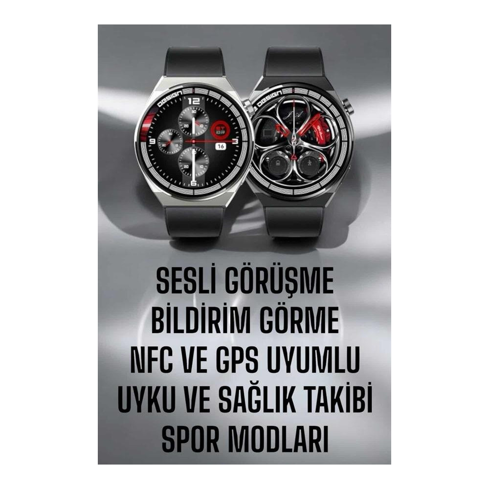 Akıllı Saat GPS VE NFC Özelliği Sesli Görüşme Dokunmstik Ekran