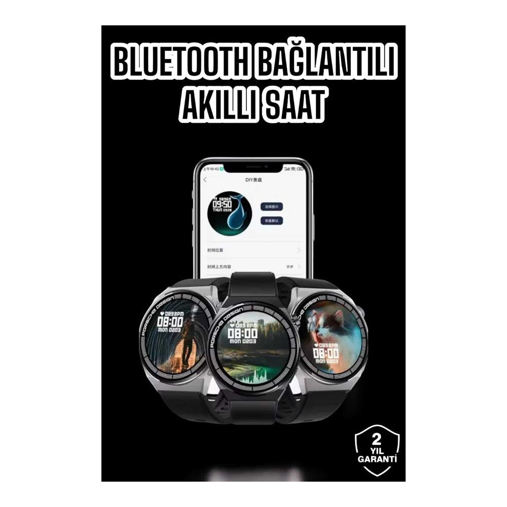 Akıllı Saat GPS VE NFC Özelliği Sesli Görüşme Dokunmstik Ekran