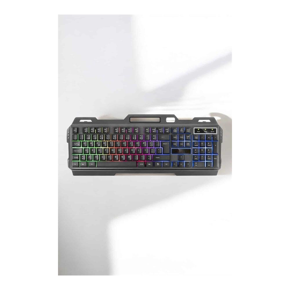 Oyuncu Klavyesi Q Klavye RGB Işıklı Mouse Hediyeli