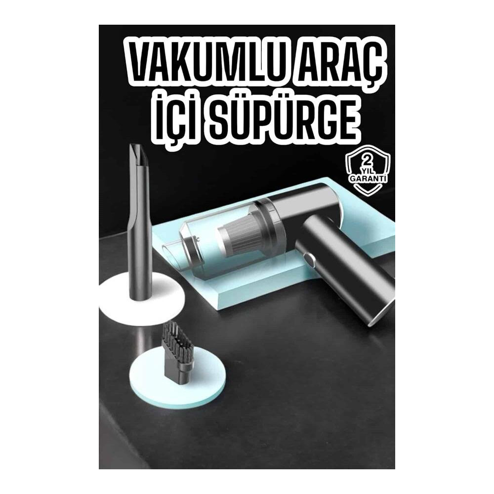 Araç İçi Süpürge Vakumlu Şarjlı Süpürge Filtreli
