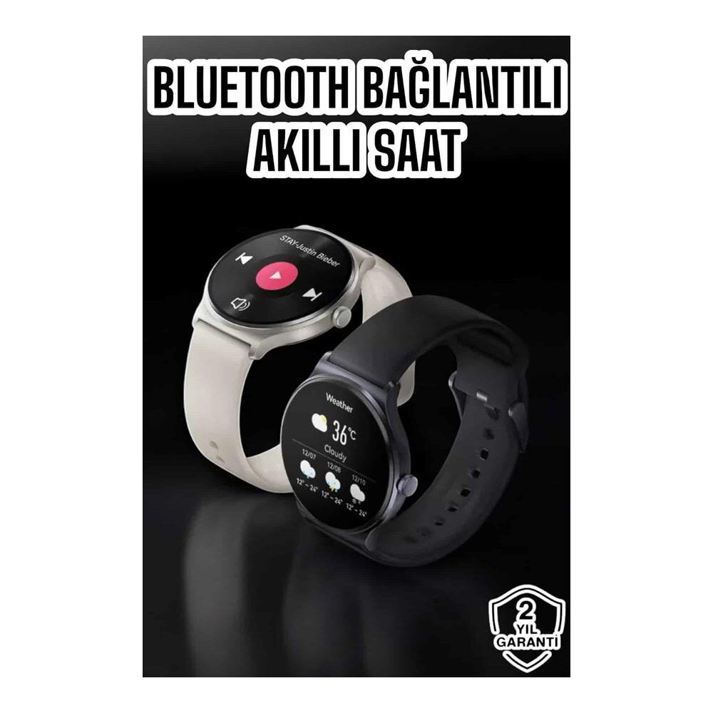 Akıllı Saat Sesli Görüşme Bluetooth Bağlantılı 3 Kordonlu