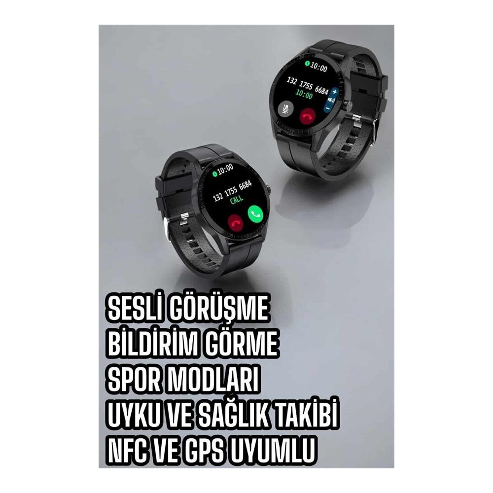 Akıllı Saat Sesli Görüşme Bluetooth Bağlantılı 3 Kordonlu