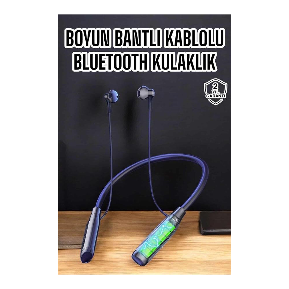 Yeni Nesil Bluetooth Kulaklık Kablolu Kulak İçi Dijital Göstergeli