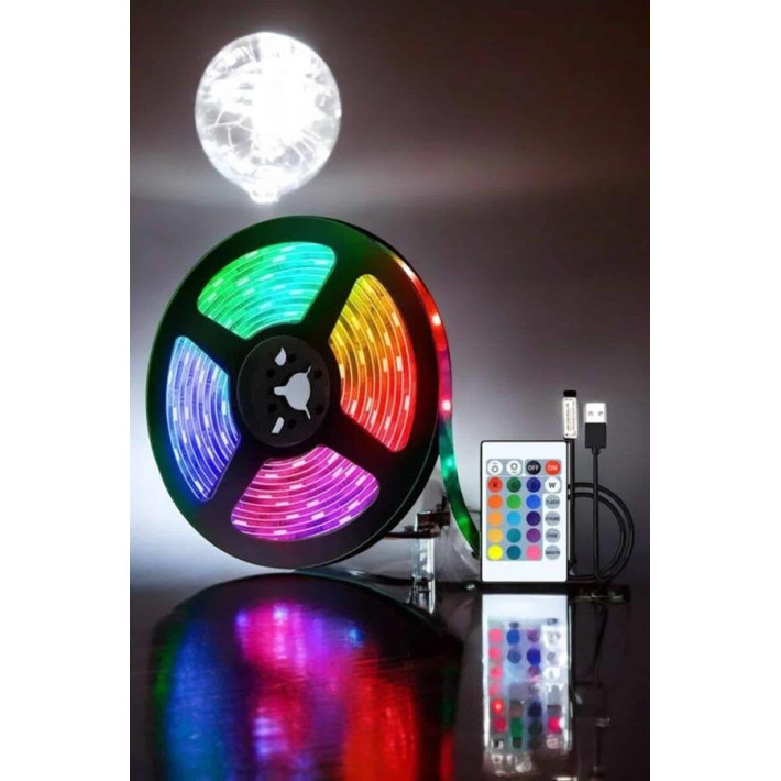 RGB Şerit Led 10 Metre Led Işık Kumanda ile Kontrol RGB