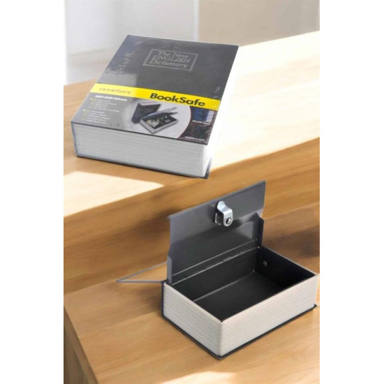 Gizli Kasa İngilizce Sözlüğü Kitap Görünümlü Anahtarlı Gizli Mini Çeli