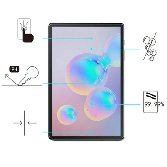 ALLY Sm Galaxy Tab S8 Plus S7 Plus Tempered Kırılmaz Cam Ekran Koruyuc