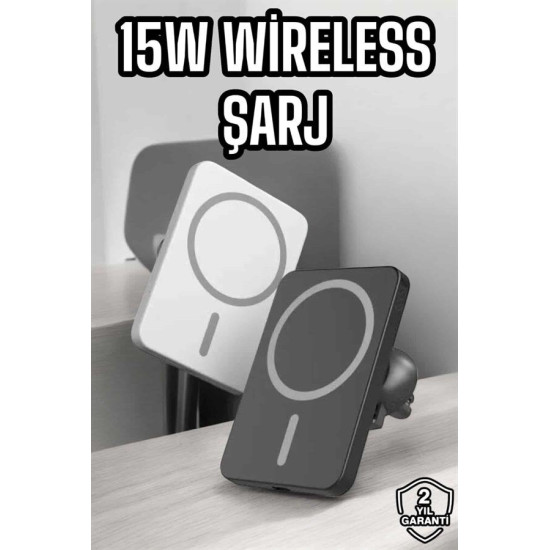 İOS Uyumlu Manyetik Tasarım Magsafe İphone 12/13/14/15 Uyumlu Powerban