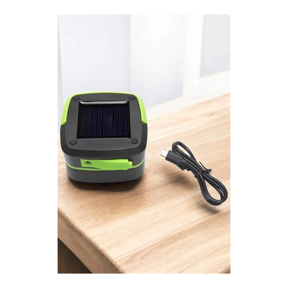 Kamp Feneri Lambası Solar Güneş Enerji Portatif Işıldak Şarjlı