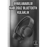 Kulak Üstü Kablosuz Bluetooth Kulaklık Gürültü Önleyici Uzun Şarj Süre