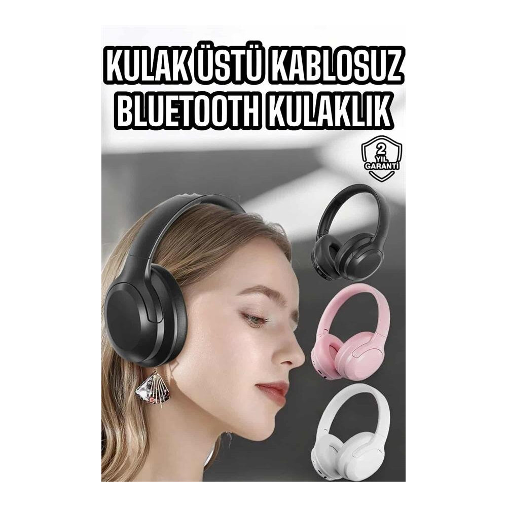 Kablosuz Bluetooth Kulaklık ANC/ENC Destekli Kulak Üstü Yüksek Ses Kal