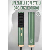 Üflemeli Fön Tarak Düzleştirici Seramik Kaplama Elektriklenme Karşıtı