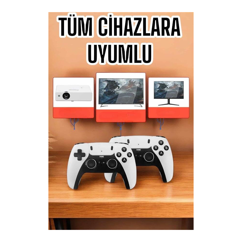 Joystick Çift Kollu Oyun Kolu Retro Oyun Yüksek Çözünürlüklü 3D Game