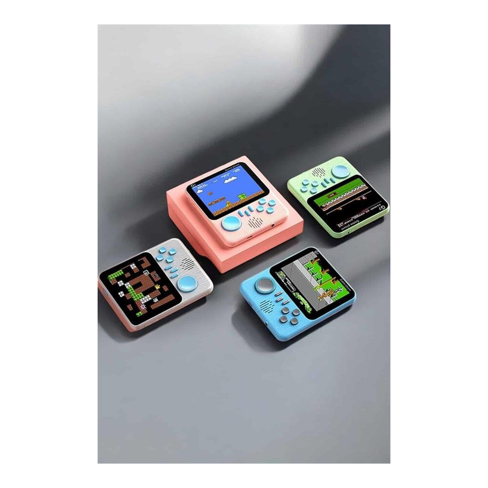 Mini Atari El Atarisi 3.5 inç Ekran Çift Konsol 666 Adet Retro Oyun Ga