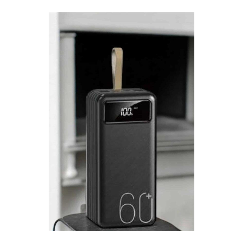 Powerbank 60.000 Mah Taşınabilir Şarj Hızlı El Fenerli Dijital Gösterg