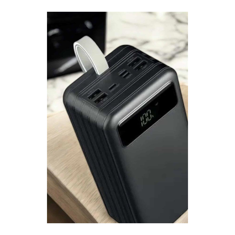 Powerbank 60.000 Mah Taşınabilir Şarj Hızlı El Fenerli Dijital Gösterg