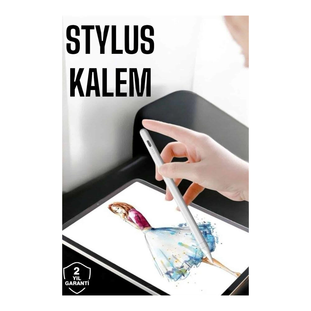 Tablet Kalemi Stylus Pen Dokunmatik Kalem Android Ve İOS Uyumlu Şarjlı