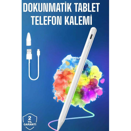 Tablet Kalemi iOS Android Windows Uyumlu Yedek Uçlu Universal Çizim Ka