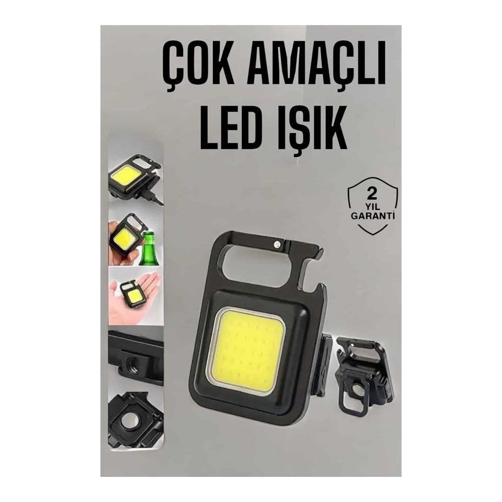 Kamp Işığı Çok Fonksiyonlu Taşınabilir Anahtarlık Kapak Açma Manyetik 