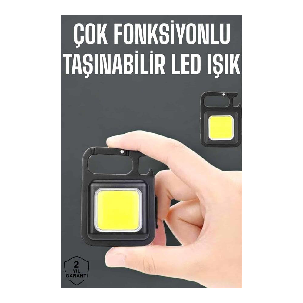 Kamp Işığı Çok Fonksiyonlu Taşınabilir Anahtarlık Kapak Açma Manyetik 