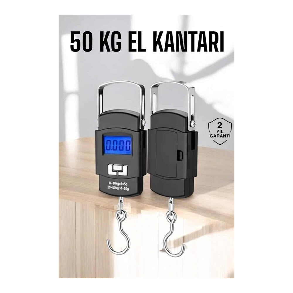 El Terazisi Dijital Göstergeli Pilli 50 Kg Ağırlık Ölçer