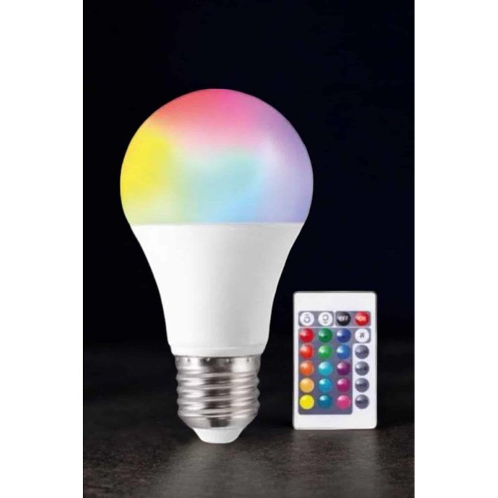 Ambiyans Aydınlatma RGB Led Lamba Kumandalı Renk Değiştirebilen