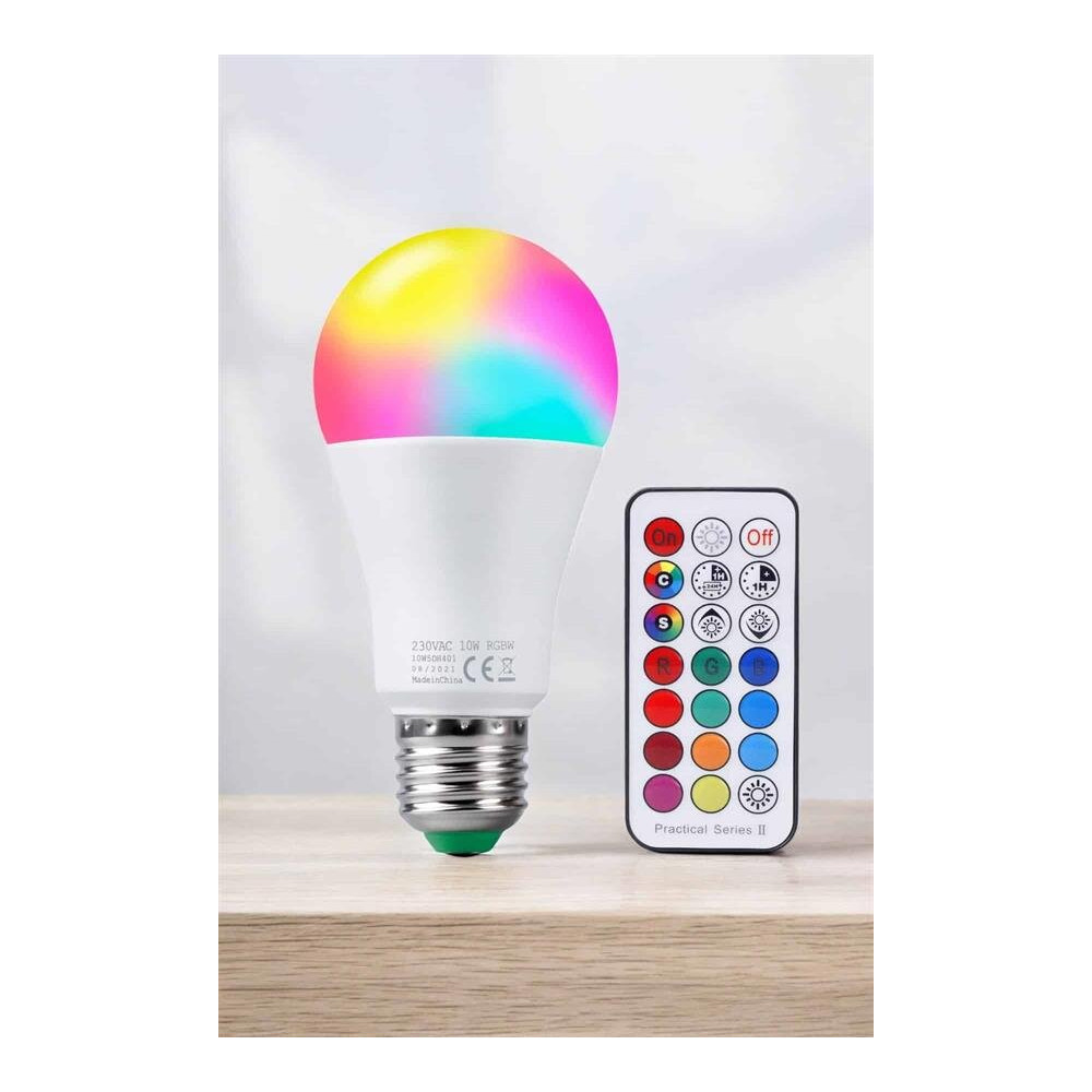 Ambiyans Aydınlatma RGB Led Lamba Kumandalı Renk Değiştirebilen