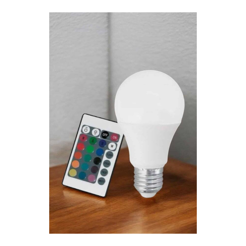 RGB Led Lamba Led Işık Ampul Renk Değiştirebilen 100 Watt
