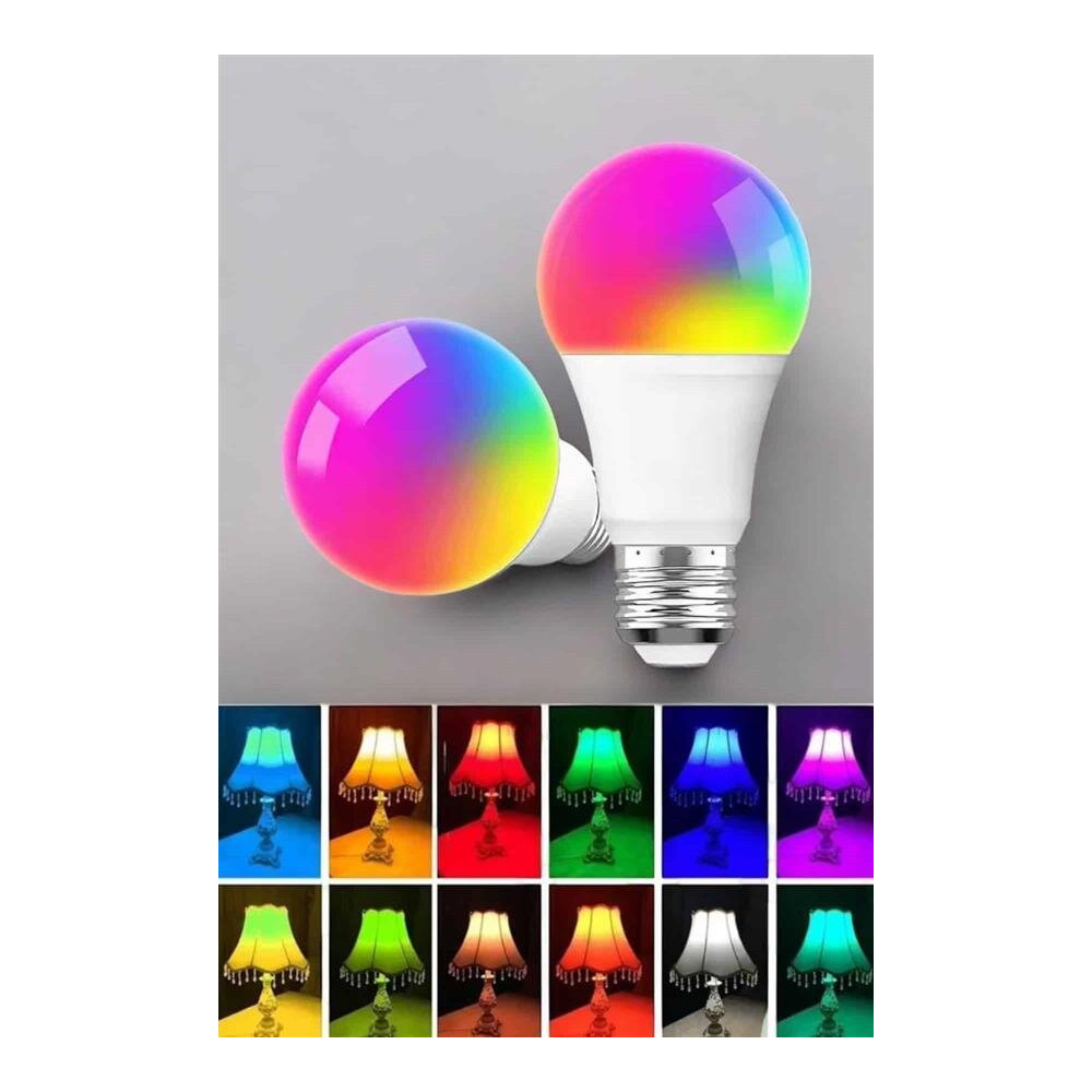 Led Ampul Enerji Dostu RGB Işıklı 100W Led Işık