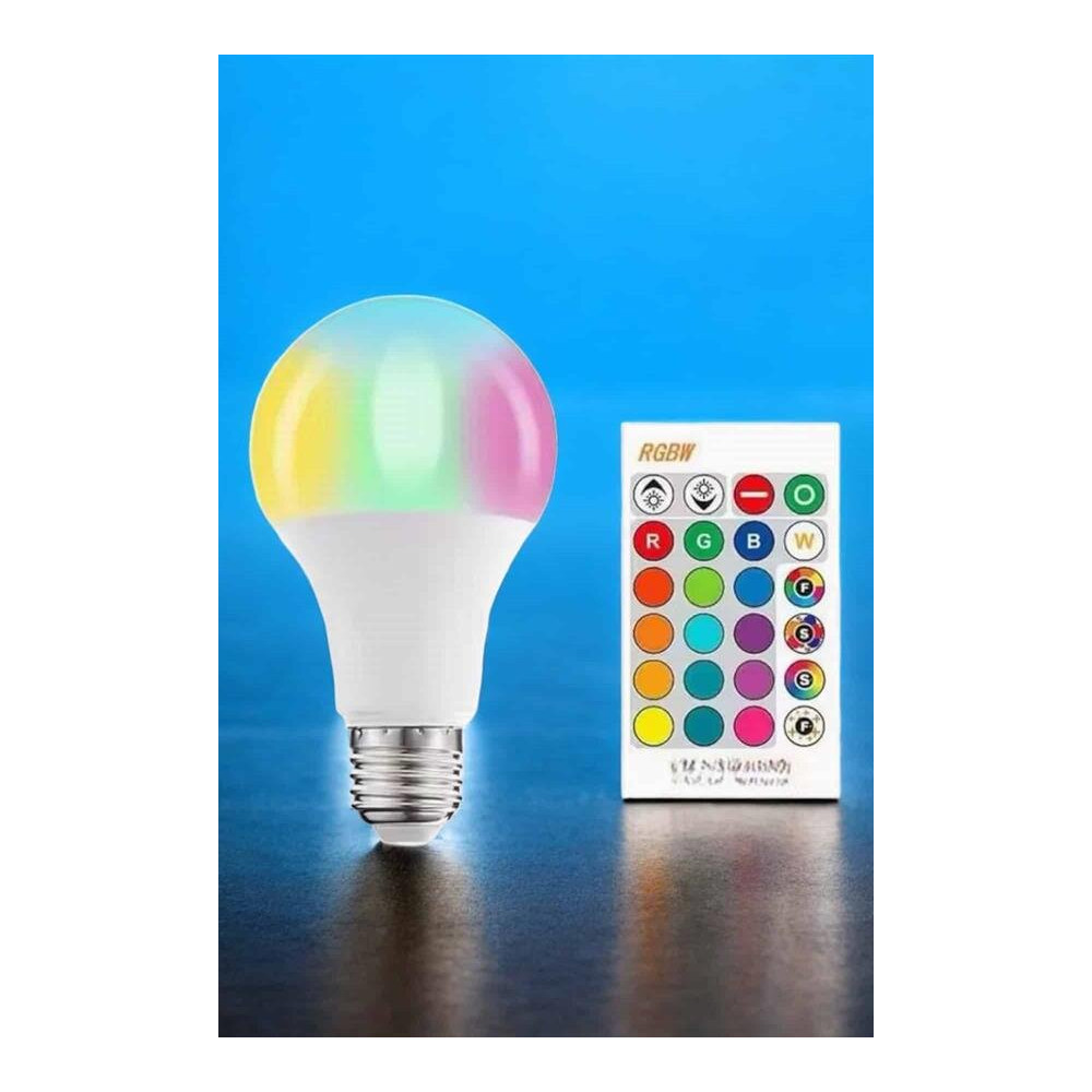 Led Ampul Enerji Dostu RGB Işıklı 100W Led Işık