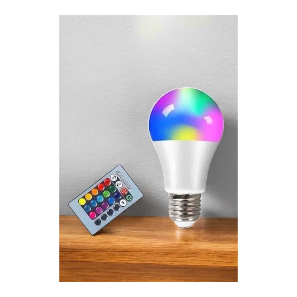 Led Ampul Enerji Dostu RGB Işıklı 100W Led Işık