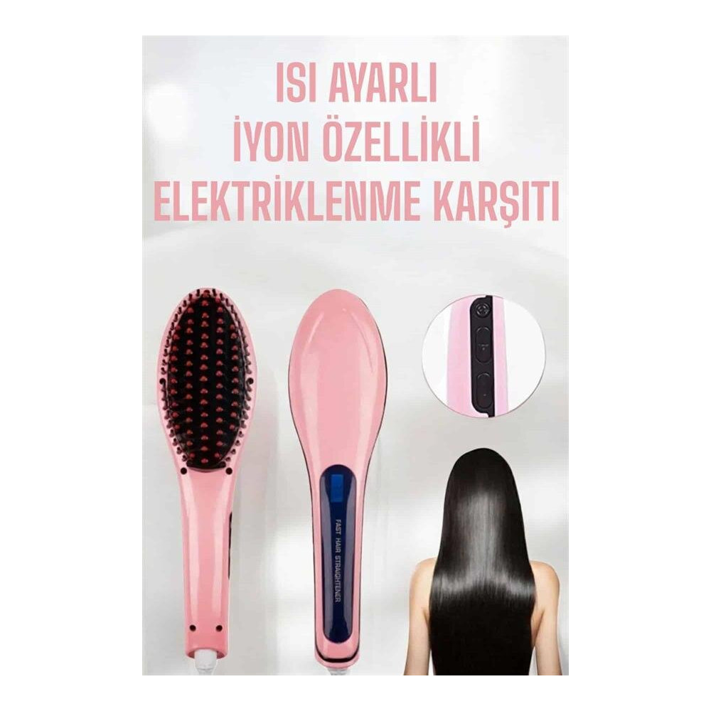 Profesyonel Saç Düzleştirici 5 Kademeli Isı Ayarlı Seramik Plakalı
