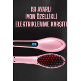 Fön Tarağı Saç Düzleştirici Sıkı Dişli Isı Ayarlı Elektriklenme Karşıt