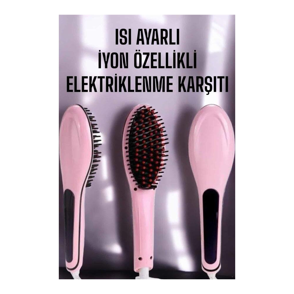 Fön Tarağı Saç Düzleştirici Sıkı Dişli Isı Ayarlı Elektriklenme Karşıt