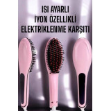 Saç Düzleştirici Tarak Isı Ayarlı Yıpranma Önleyici Düzleştirici Fön T