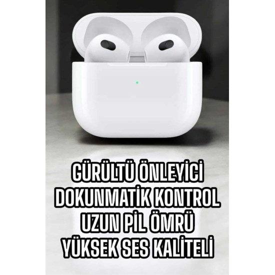 Bluetooth Kulaklık 3.Nesil Kablosuz Uzun Pil Ömrü Dokunmatik Kontrol