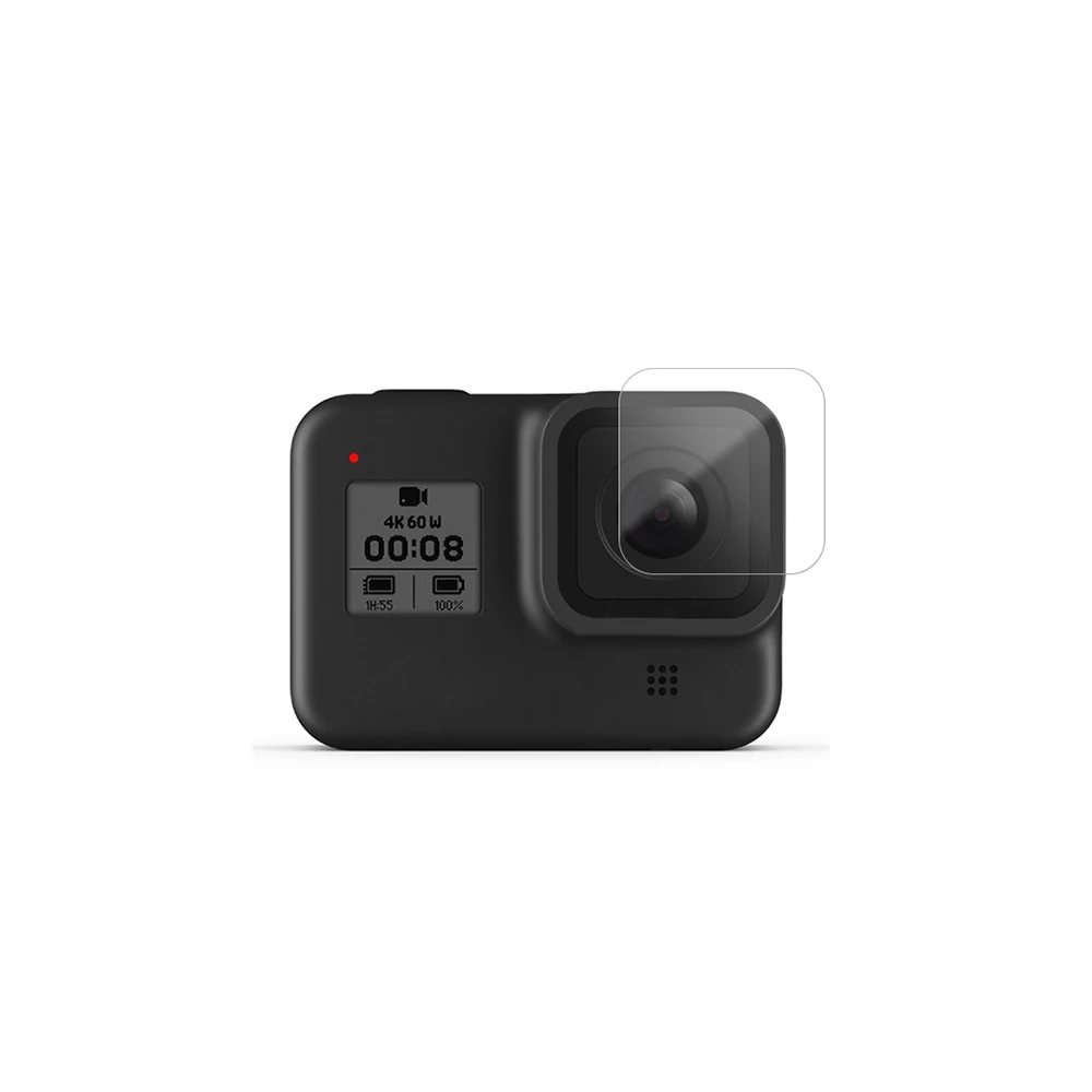 GOR Gopro Hero 8 2in1 Darbe Emici Ekran Koruyucu 2 SET