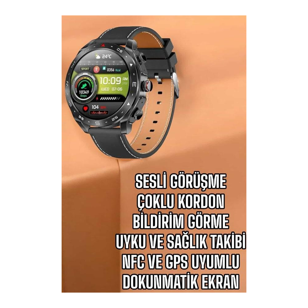 Akıllı Saat Bildirim Görme Sesli Görüşme Çoklu Kordon GPS Takibi