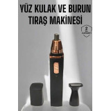 Kulak Burun Tıraş Makinesi Taşınabilir Şarjlı 3 Başlıklı Uzun Ömürlü