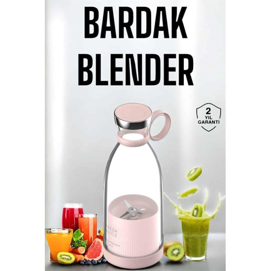 Çevre Dostu Cam Gövdeli Kablosuz Smoothie Blender