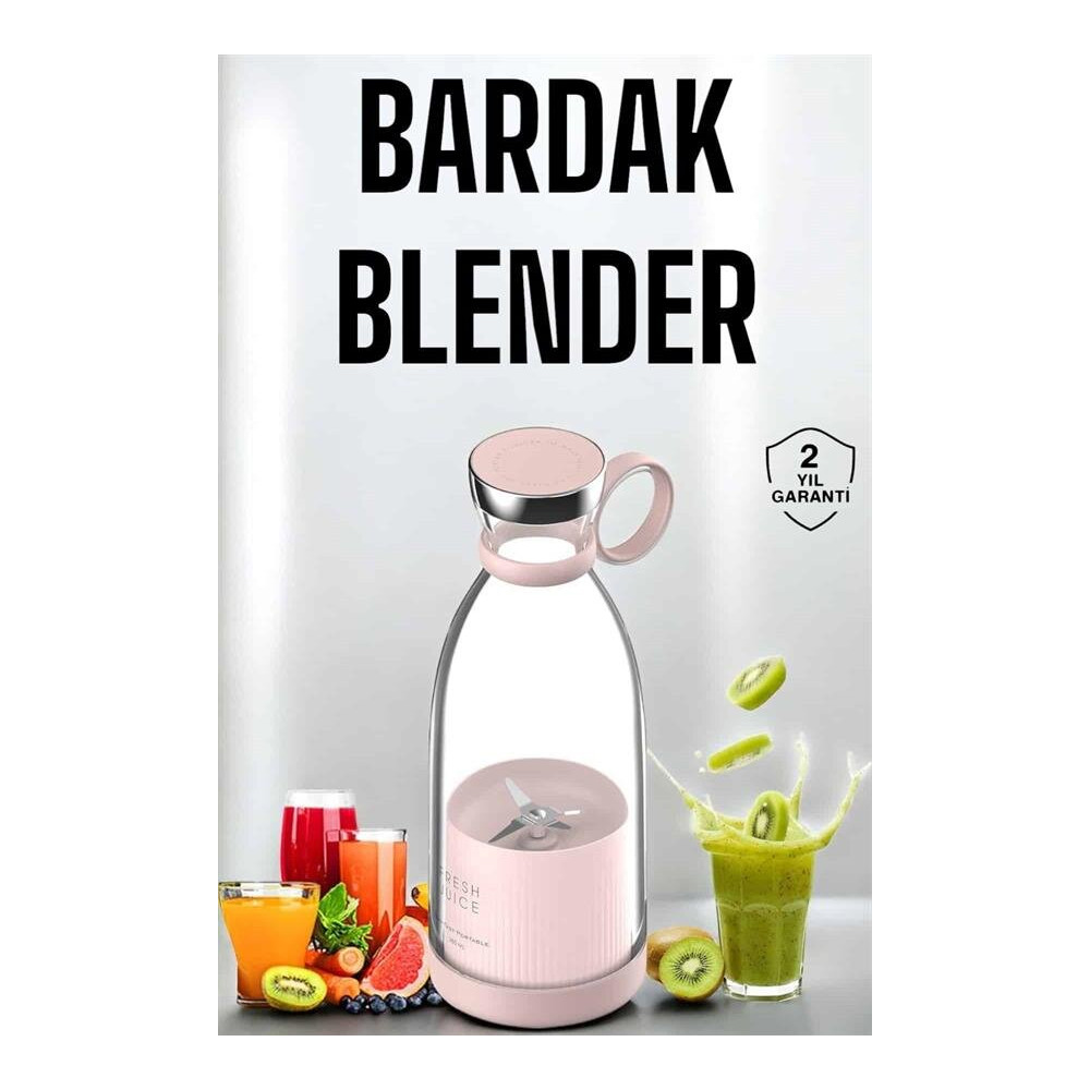 Çevre Dostu Cam Gövdeli Kablosuz Smoothie Blender