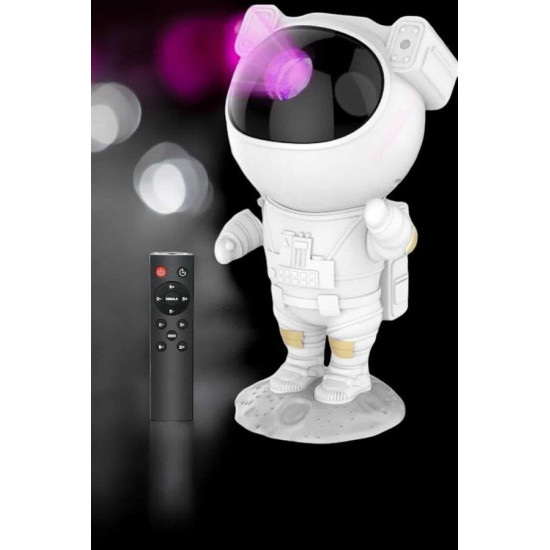 Astronot Projeksiyon Lambası Bluetooth Müzikli ve Uzaktan Kumandalı