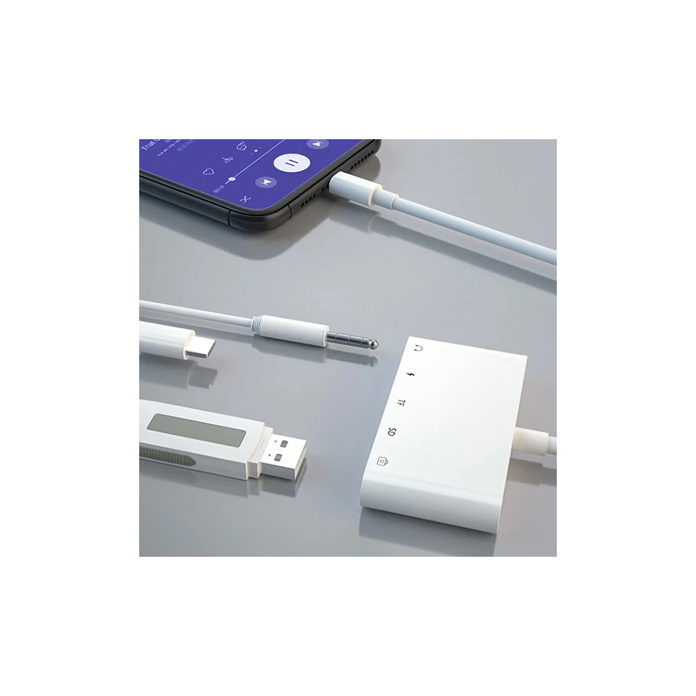 ALLY 5in1 İPhone-İPad lightning To Audio Usb Kamera Okuyucu