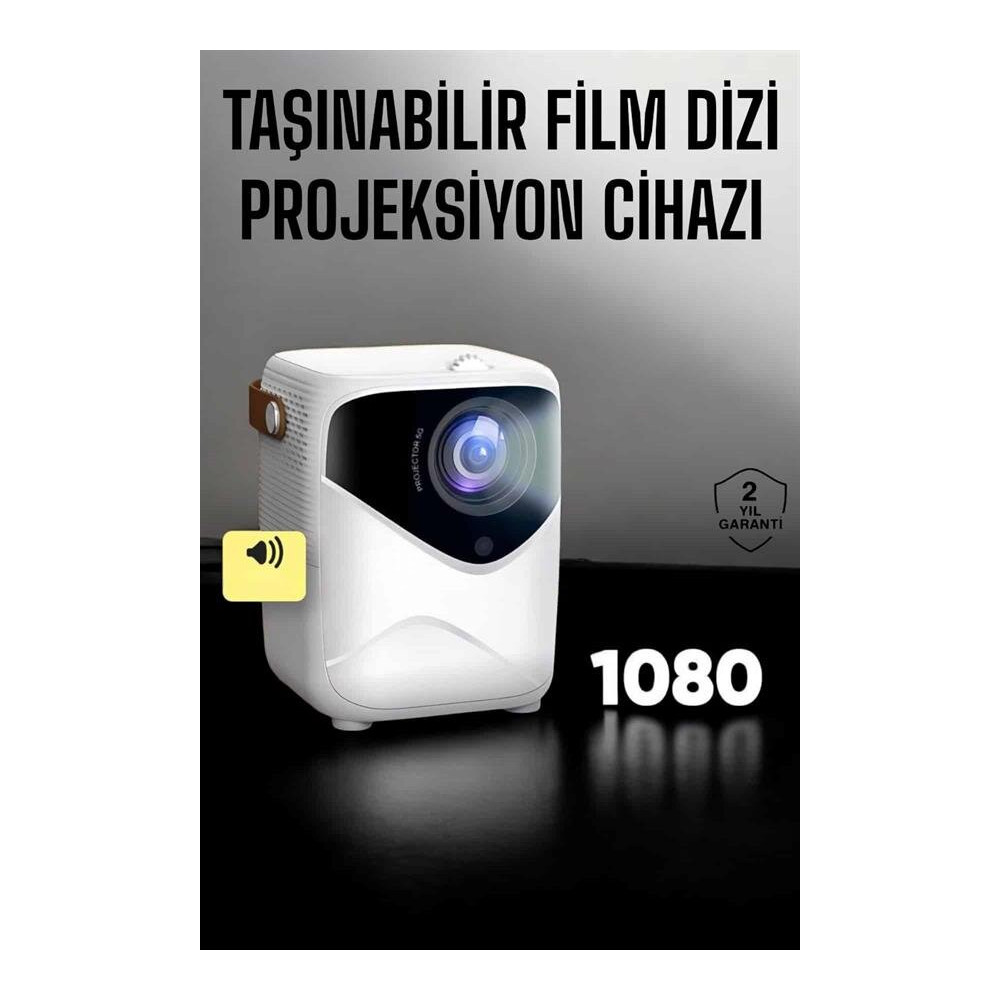 Taşınabilir Android Projeksiyon Wifi Destekli 4K Multimedia Tabanlı Ev