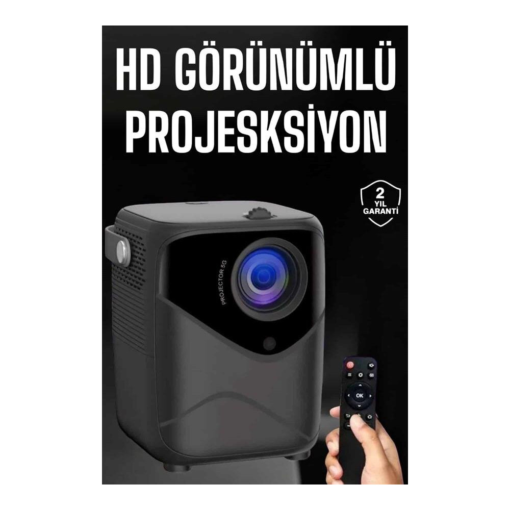 Yüksek HD Görünümlü Taşınabilir Projeksiyon Cihazı
