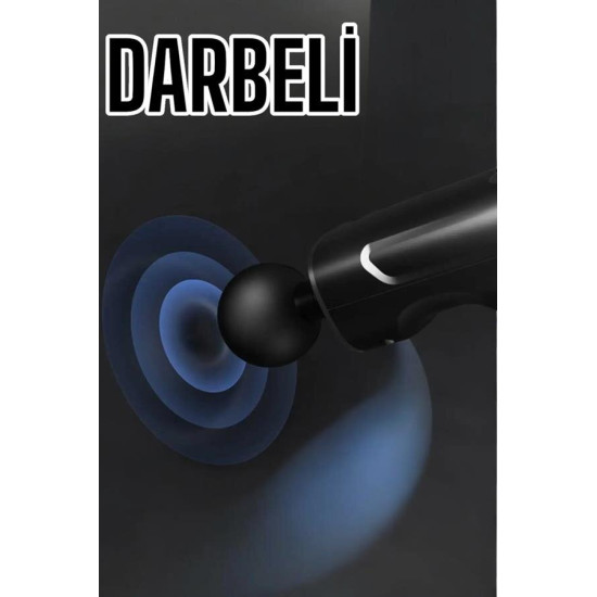4 Başlıklı Darbeli Şarjlı Masaj Aleti Tabancası Kablosuz