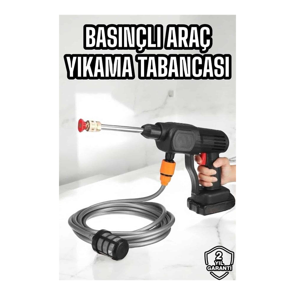 Yeni Nesil Araç Yıkama Şarjlı Tabancası Basınçlı Su Hazneli